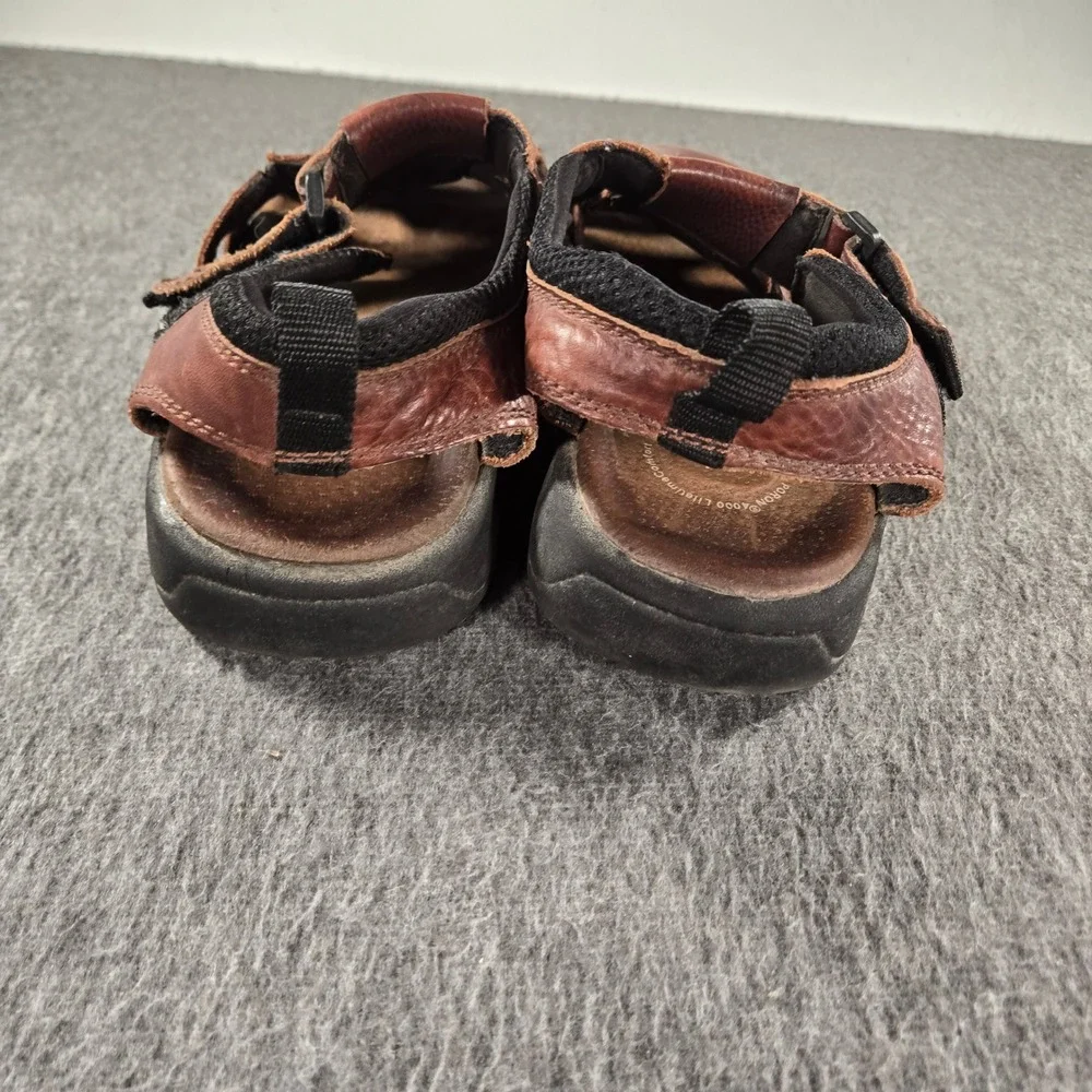 Thom McAn Vintage Fisherman Sandals Mens 10 Brown Leather Jesus Shoes Strappy